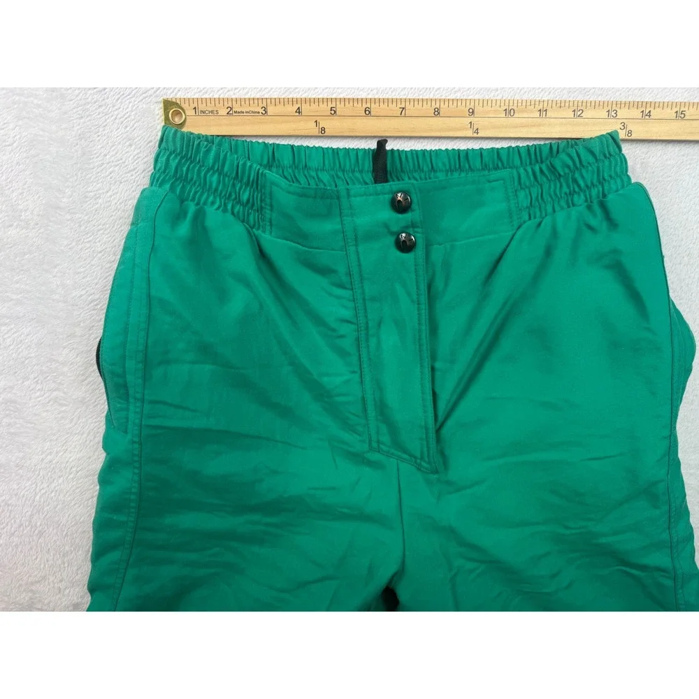 The North Face Gore-Tex Insulated Ski Pants Green Vintage Size 10 Snow Pants